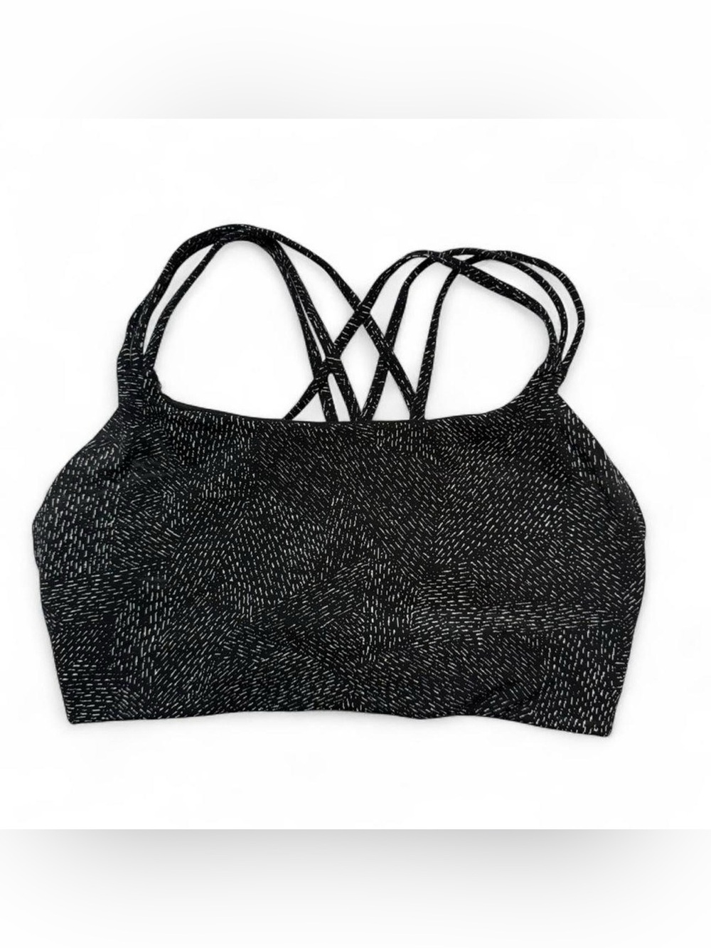 Athleta Black Racerback Sports Bra Womens Size Large